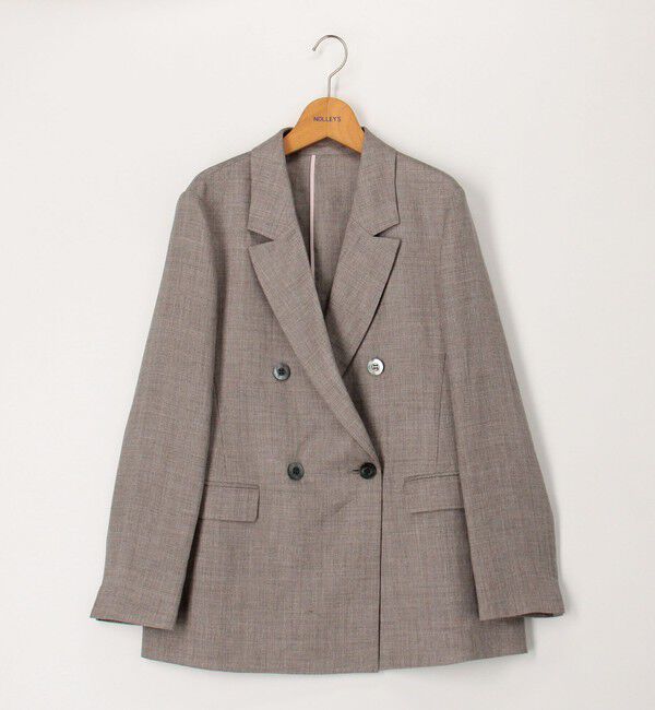 NOLLEY'S「ウォッシャブルラミーシャンブレーダブルジャケット」|テーラードジャケット|