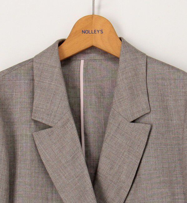 NOLLEY'S「ウォッシャブルラミーシャンブレーダブルジャケット」|テーラードジャケット|