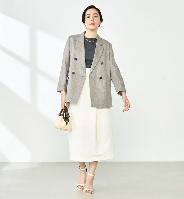 NOLLEY'S「ウォッシャブルラミーシャンブレーダブルジャケット」|テーラードジャケット|