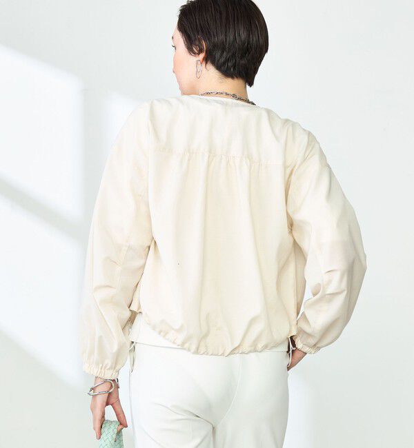 NOLLEY'S「ウォッシャブルブライトローンショートブルゾン」|ブルゾン・スタジャン|