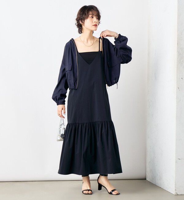 NOLLEY'S「ウォッシャブルブライトローンショートブルゾン」|ブルゾン・スタジャン|