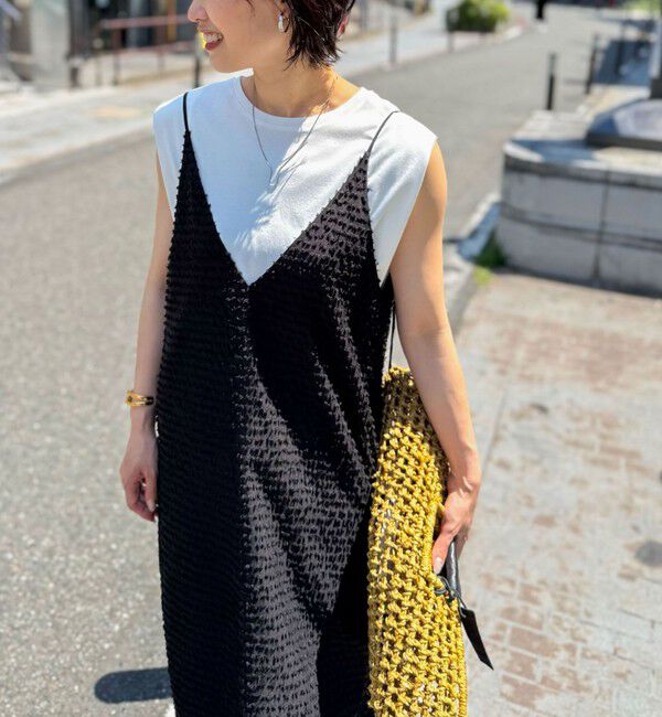 NOLLEY'S「高機能 LA＋スムースタックノースリーブカットソー」|Tシャツ・カットソー|ホワイト