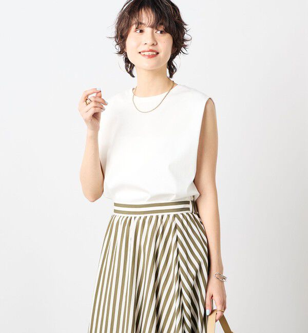 NOLLEY'S「高機能 LA＋スムースタックノースリーブカットソー」|Tシャツ・カットソー|