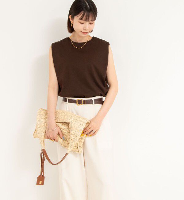 NOLLEY'S「高機能 LA＋スムースタックノースリーブカットソー」|Tシャツ・カットソー|