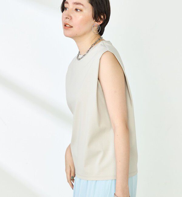 NOLLEY'S「高機能 LA＋スムースタックノースリーブカットソー」|Tシャツ・カットソー|