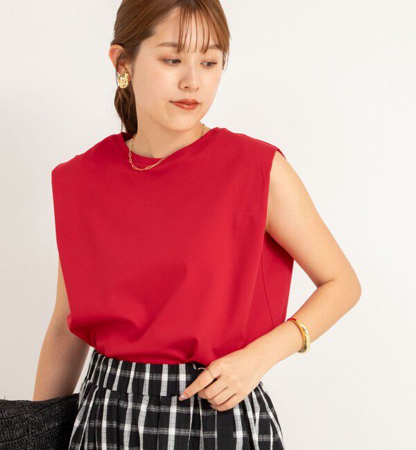 NOLLEY'S「高機能 LA＋スムースタックノースリーブカットソー」|Tシャツ・カットソー|