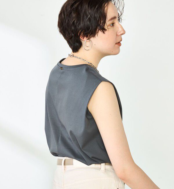 NOLLEY'S「高機能 LA＋スムースタックノースリーブカットソー」|Tシャツ・カットソー|