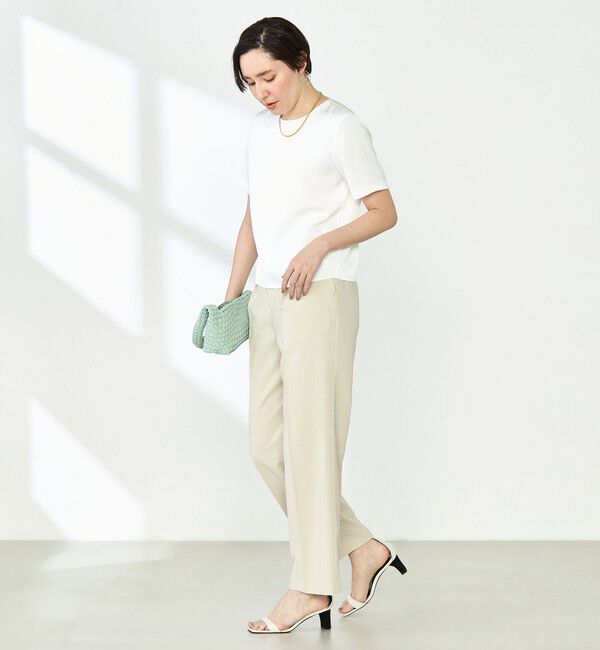 NOLLEY'S「オトナサテン半袖Tブラウス」|シャツ・ブラウス|