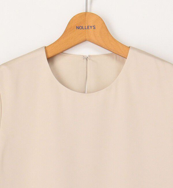 NOLLEY'S「オトナサテン半袖Tブラウス」|シャツ・ブラウス|