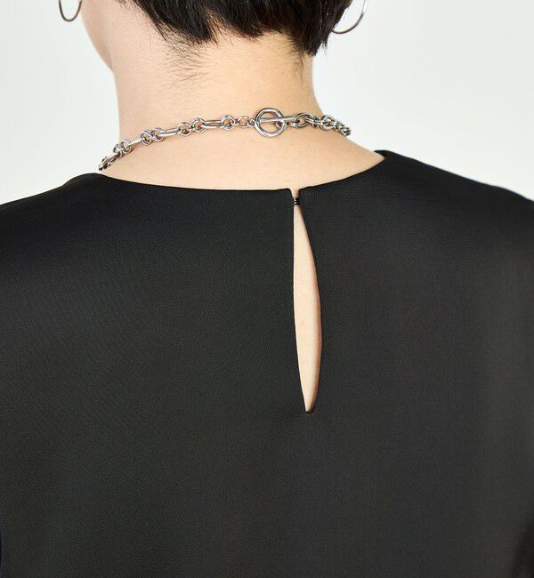 NOLLEY'S「オトナサテン半袖Tブラウス」|シャツ・ブラウス|