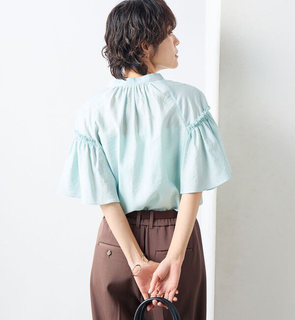 NOLLEY'S sophi「シアーフレアスリーブブラウス」|シャツ・ブラウス|