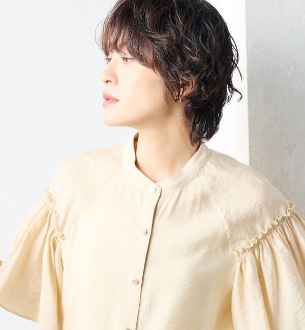 NOLLEY'S sophi「シアーフレアスリーブブラウス」|シャツ・ブラウス|