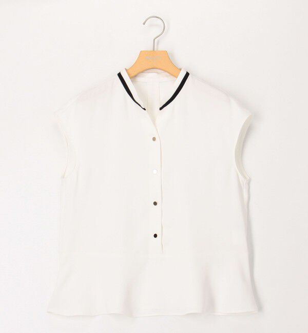 NOLLEY'S sophi「ペプラムリボンフレンチスリーブブラウス」|シャツ・ブラウス|