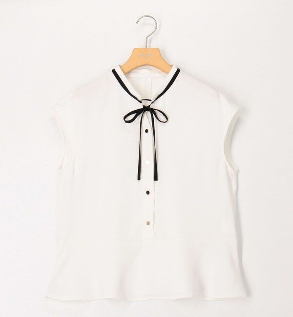 NOLLEY'S sophi「ペプラムリボンフレンチスリーブブラウス」|シャツ・ブラウス|