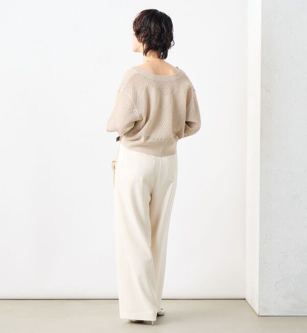 NOLLEY'S「《セットアップ対応》ウォッシャブル麻調タックワイドパンツ」|その他|