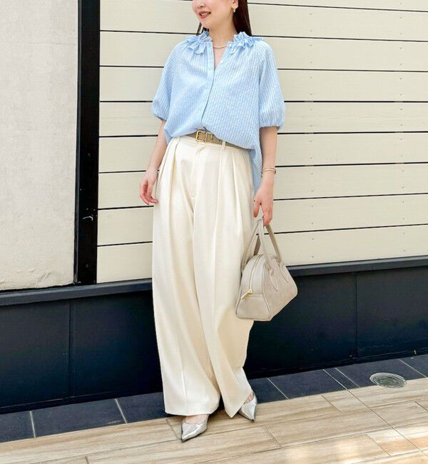 NOLLEY'S sophi「ウォッシャブル強撚ツイルワイドパンツ」|その他|