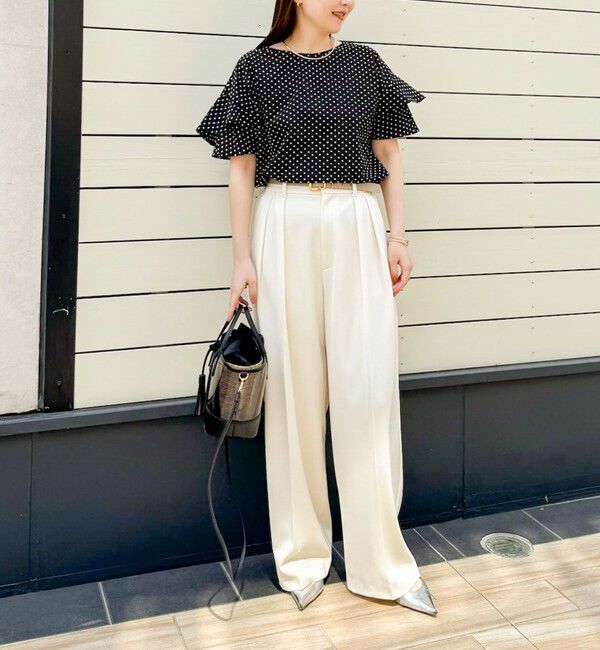 NOLLEY'S sophi「ウォッシャブル強撚ツイルワイドパンツ」|その他|