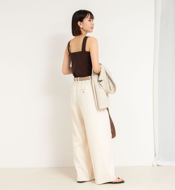 NOLLEY'S sophi「ウォッシャブル強撚ツイルワイドパンツ」|その他|