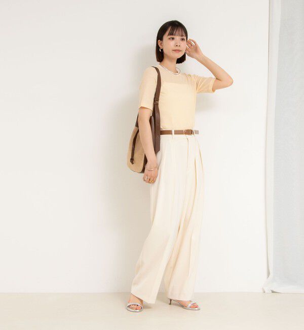 NOLLEY'S sophi「ウォッシャブル強撚ツイルワイドパンツ」|その他|