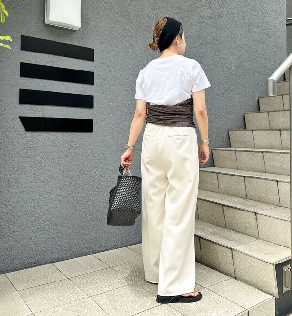 NOLLEY'S sophi「ウォッシャブル強撚ツイルワイドパンツ」|その他|