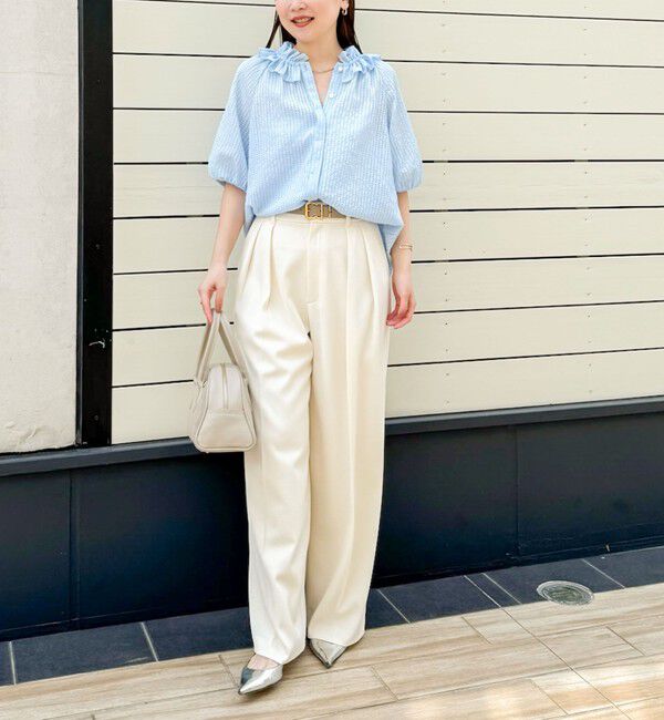 NOLLEY'S sophi「ウォッシャブル強撚ツイルワイドパンツ」|その他|