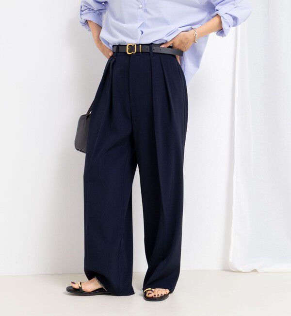 NOLLEY'S sophi「ウォッシャブル強撚ツイルワイドパンツ」|その他|