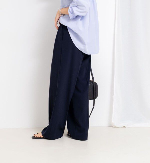 NOLLEY'S sophi「ウォッシャブル強撚ツイルワイドパンツ」|その他|