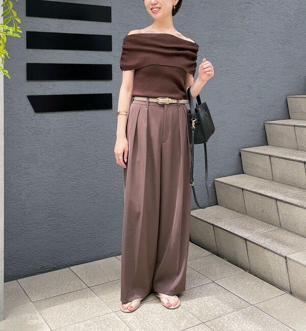 NOLLEY'S sophi「ウォッシャブル強撚ツイルワイドパンツ」|その他|