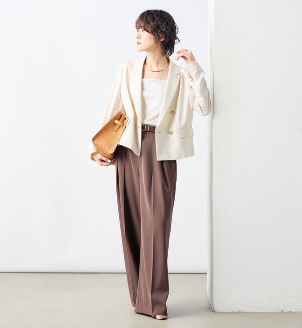 NOLLEY'S sophi「ウォッシャブル強撚ツイルワイドパンツ」|その他|