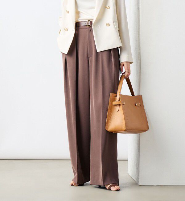 NOLLEY'S sophi「ウォッシャブル強撚ツイルワイドパンツ」|その他|