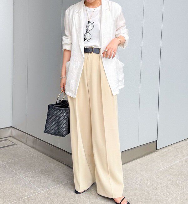 NOLLEY'S sophi「ウォッシャブル強撚ツイルワイドパンツ」|その他|