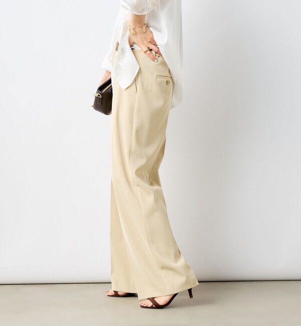 NOLLEY'S sophi「ウォッシャブル強撚ツイルワイドパンツ」|その他|