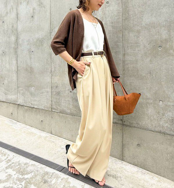 NOLLEY'S sophi「ウォッシャブル強撚ツイルワイドパンツ」|その他|