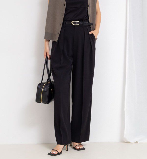 NOLLEY'S sophi「ウォッシャブル強撚ツイルワイドパンツ」|その他|