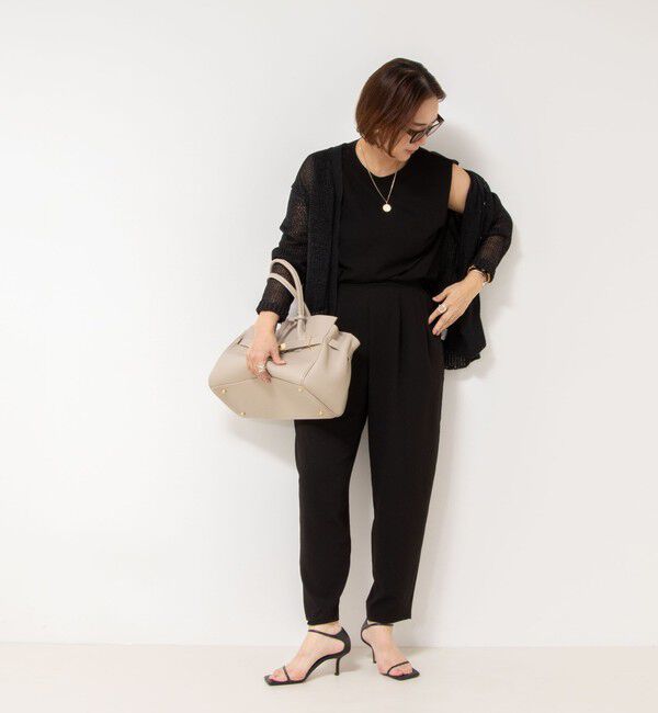 NOLLEY'S「【松葉☆別注アイテム】《セットアップ対応》エアリージョーゼットノースリーブブラウス」|シャツ・ブラウス|