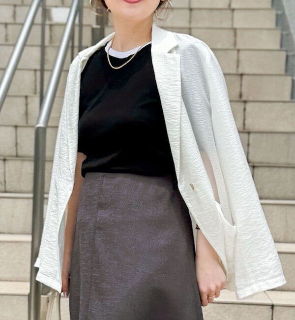 NOLLEY'S sophi「ウォッシャブルシアーシルクライトジャケット」|テーラードジャケット|