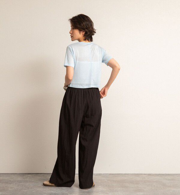 NOLLEY'S「【MAQWEL/マクウェル】ソフトタッチスラブショートT」|Tシャツ・カットソー|