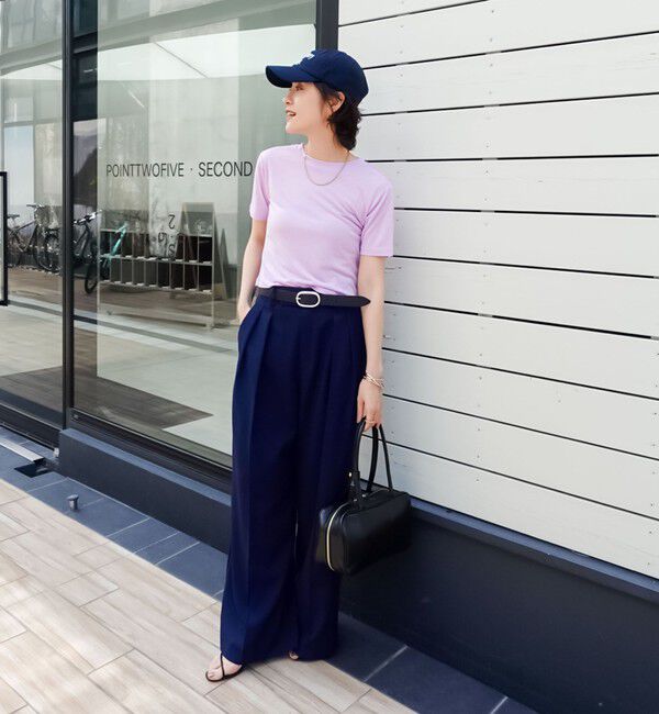 NOLLEY'S「【MAQWEL/マクウェル】ソフトタッチスラブショートT」|Tシャツ・カットソー|