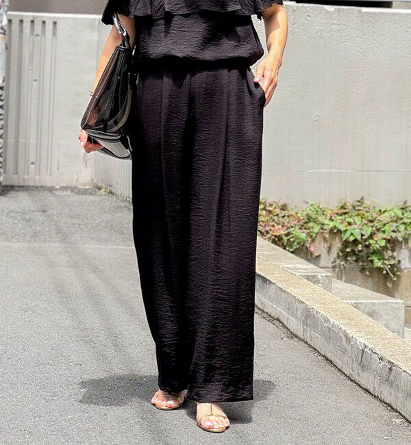 NOLLEY'S「◇【WEB限定】《セットアップ対応》ジュピターインゴムイージーワイドパンツ」|その他|