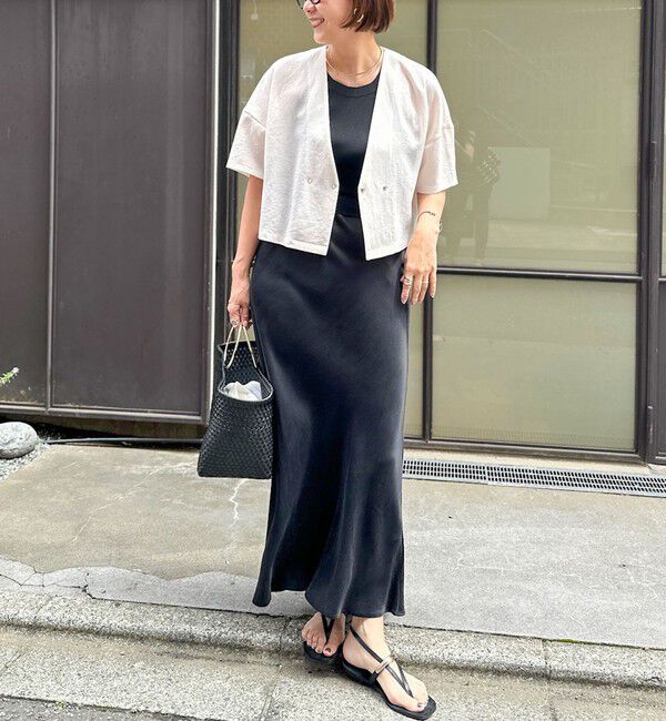 NOLLEY'S「ヴィンテージメッシュ半袖カーディガン」|カーディガン|