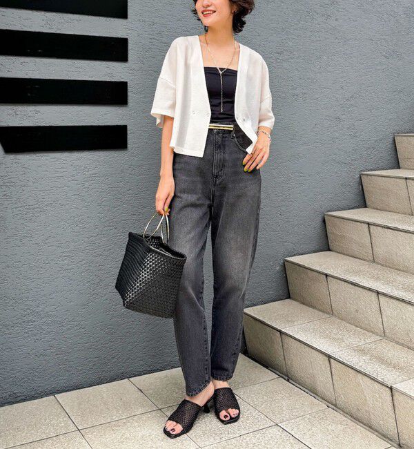 NOLLEY'S「ヴィンテージメッシュ半袖カーディガン」|カーディガン|