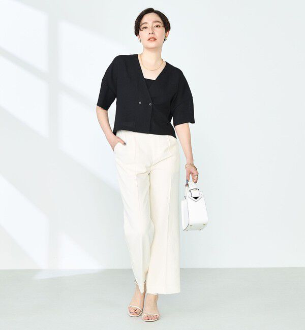 NOLLEY'S「ヴィンテージメッシュ半袖カーディガン」|カーディガン|