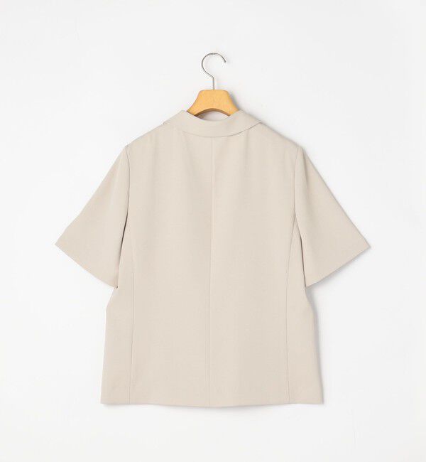 NOLLEY'S sophi「《セットアップ対応》ウォッシャブルツイル半袖ジャケット」|テーラードジャケット|