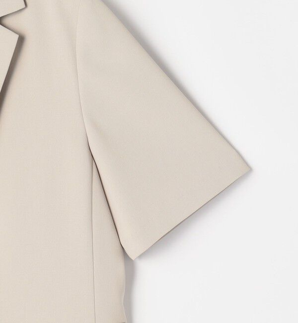 NOLLEY'S sophi「《セットアップ対応》ウォッシャブルツイル半袖ジャケット」|テーラードジャケット|