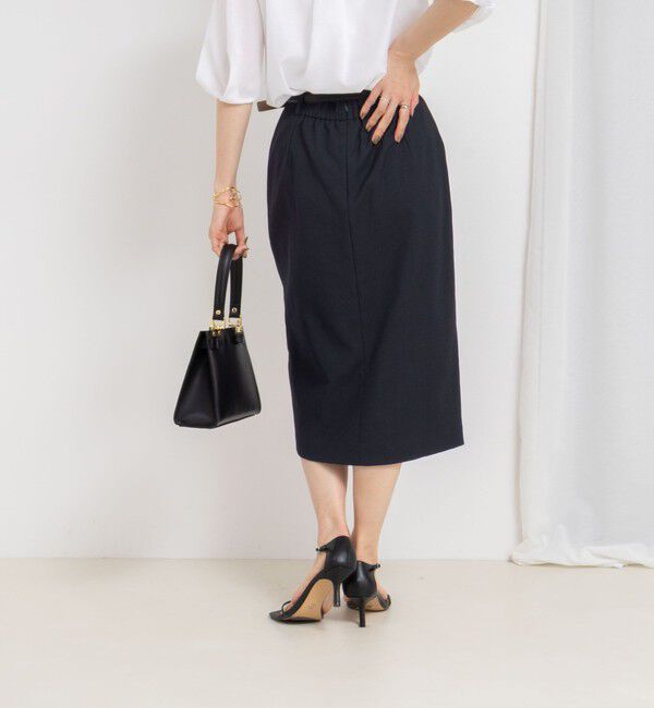 NOLLEY'S「ウォッシャブル高機能ドライオックスポケ付きタイトスカート」|タイト|