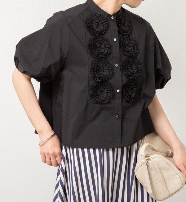 NOLLEY'S「【MARILYN MOON/マリリーンムーン】ドラマティックタックモチーフブラウス」|シャツ・ブラウス|