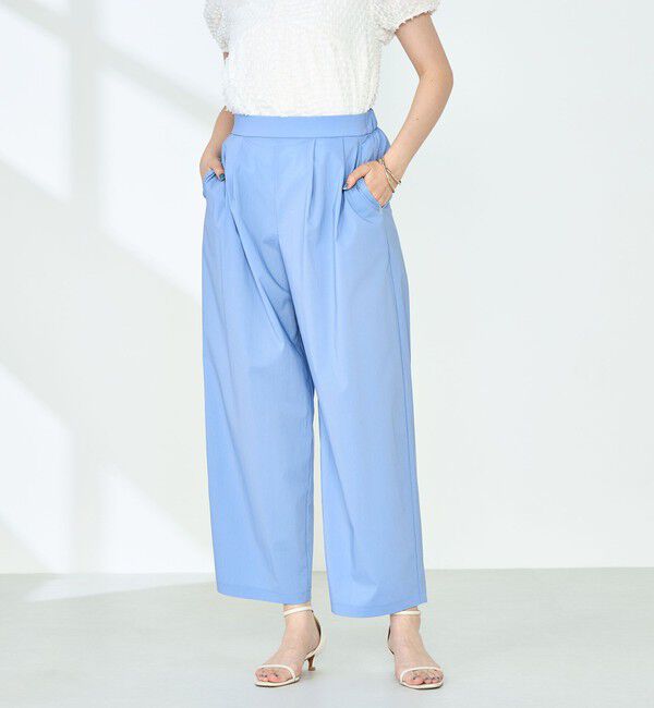 NOLLEY'S「《セットアップ対応》撥水ストレッチタフタツータックパンツ」|その他|