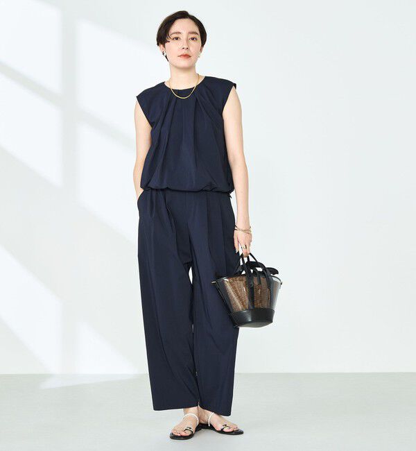 NOLLEY'S「《セットアップ対応》撥水ストレッチタフタツータックパンツ」|その他|