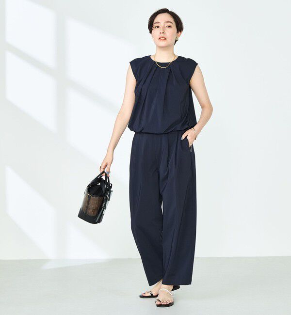 NOLLEY'S「《セットアップ対応》撥水ストレッチタフタツータックパンツ」|その他|