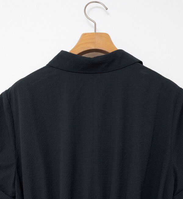 NOLLEY'S sophi「ウォッシャブルサッカーシャツワンピース」|ワンピース|